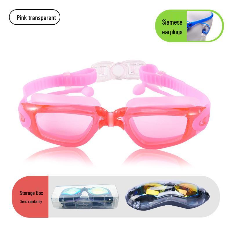 Anti-Beschlag-Schwimmbrille für Myopie – HD, wasserdicht, Silikon, galvanisiertes Finish