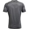 Under Armour Velocity Solid Logo Rundhals Kurzarm T-Shirt Herren Tops Dunkelgrau 1327965-012