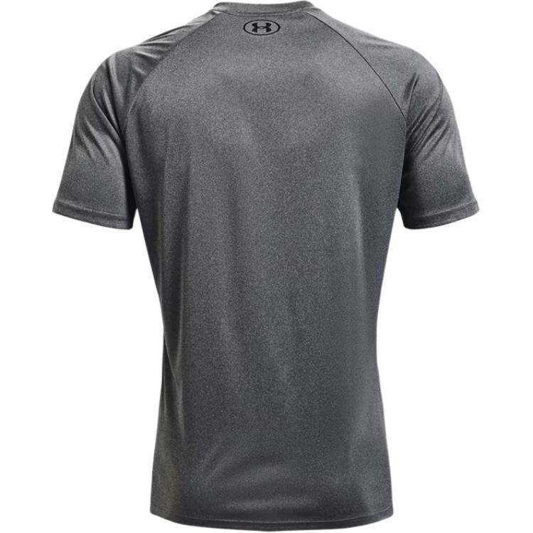 Under Armour Tricou cu mânecă scurtă și gât rotund Velocity cu logo solid Bărbați Topuri Gri închis 1327965-012