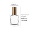 Portable Transparent Glass Perfume Decanter with Screw Cap and Fine Mist Spray 