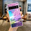 Cherry Blossoms Japanese Traint Moun Fuji For Google Pixel 8 7 6 Pro Phone Case Soft For Pixel 6A 5 4 5A 4A 3A XL 5G Clear Cover