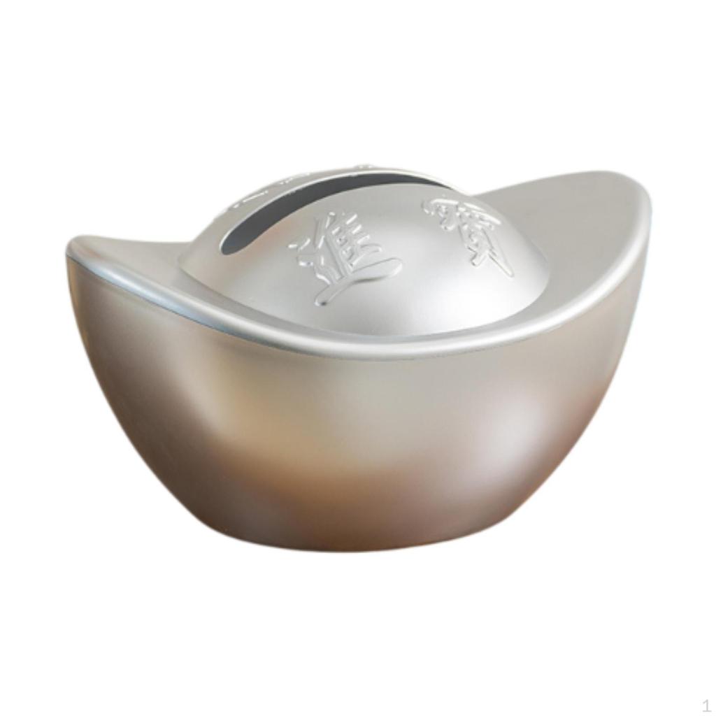 Ingot Yuan Bao Tissue Box Cover Desktop Ornament Dispenser Case for Countertop