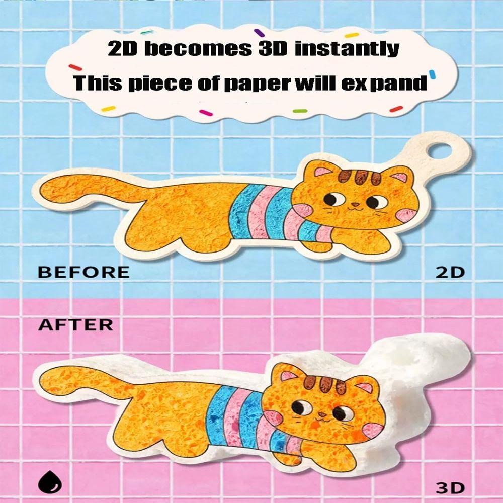 With Drawing Pens Magic Texture Painting Kit With Easel 3D Drawing Canvas Sponge  Art Supplies