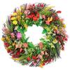 Wreath Decoration Simulation Plastic Aquatic Plant Wreath, Home Decoration Wreath Door Hanging Plastic Vine