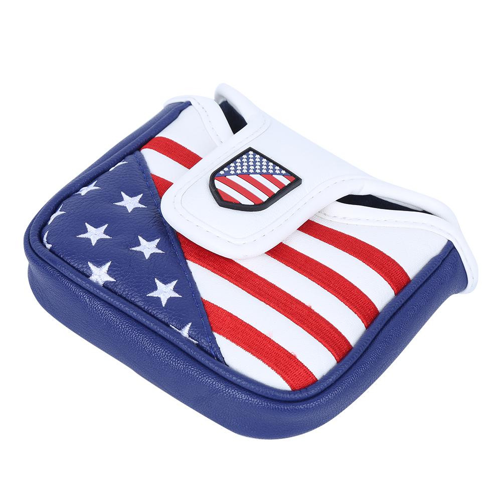 

Golf Putter Magnetic Protection Covers Waterproof Headcover with Embroidery Pattern Accessorylarge size 14x12x3.5cm