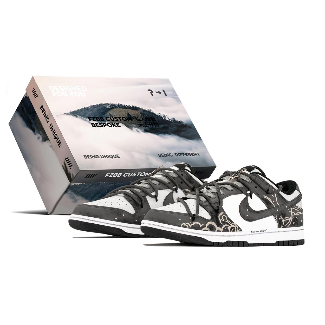 

Nike Dunk Starry Whale, Special Box, Trendy Graffiti Abrasion Resistant Abrasion Resistant Low top Skateboard Shoes HF5441-100(TeamA-S-BOX) 41
