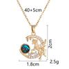 Titanium Steel Star Necklace for Women Planet Moon Astronaut Pendant Necklaces Jewelry Gifts