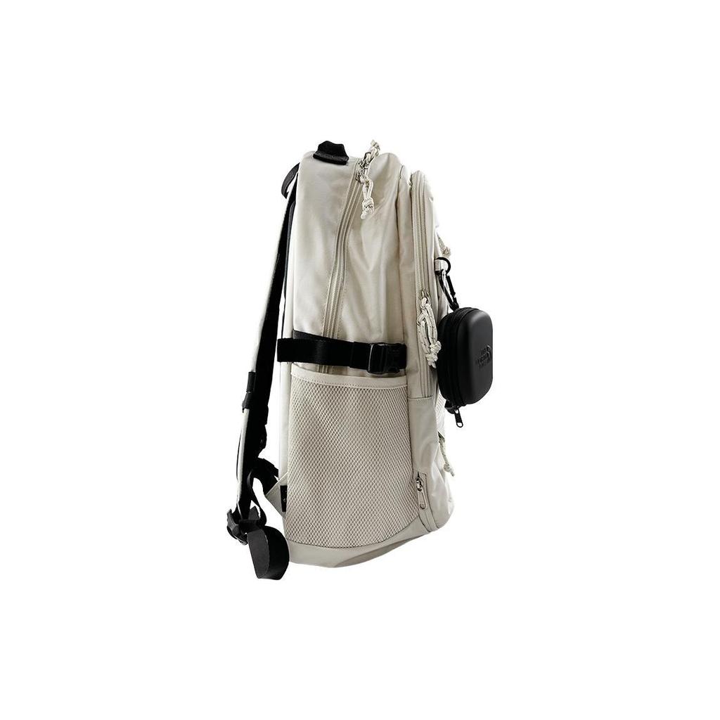 The North Face Super Pack II Logo Print Zipper Closure Nylon Backpack Unisex Backpacks White NM2DP01K