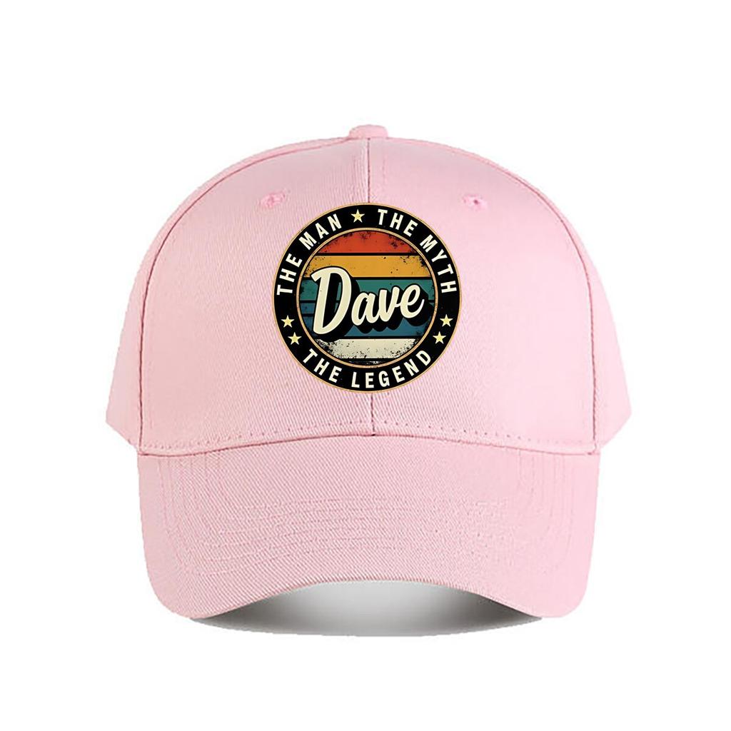 Dave The Legend Vintage Baseball Cap Fashion Unisex Sunhat Womens Outdoor Sports Snapback Cap