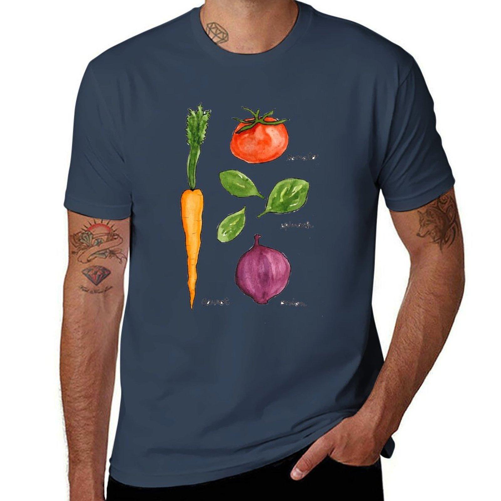 Garden Veggies Tshirt Industrial Work Tee Shirt S