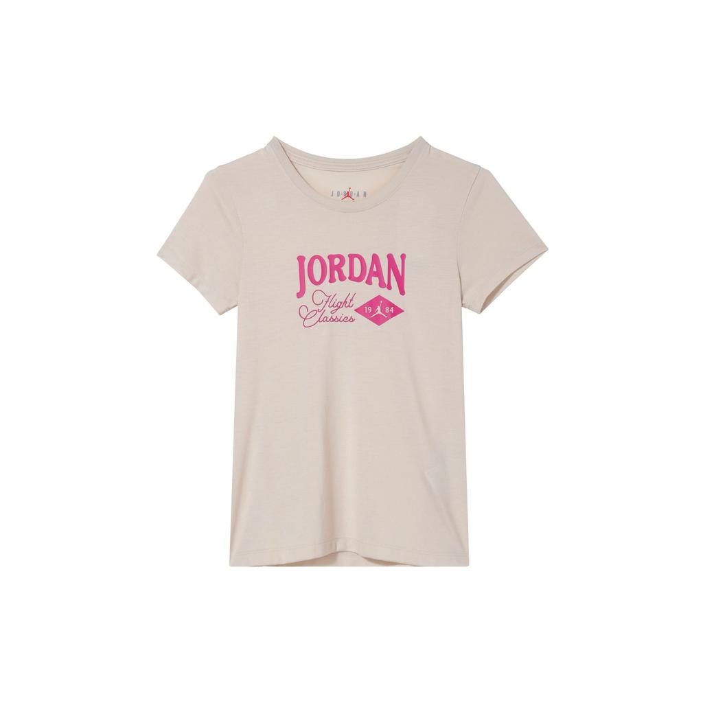 Jordan Regular T Shirt Women's Legendary Light Brown/Vibrant Pink FN5724-203