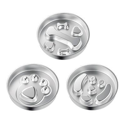 Langsamfresser Hundenäpfe für kleine Rassen Hundenapf für Schnellfresser,Edelstahl Puzzle Näpfe für kleine Hunde Katzen