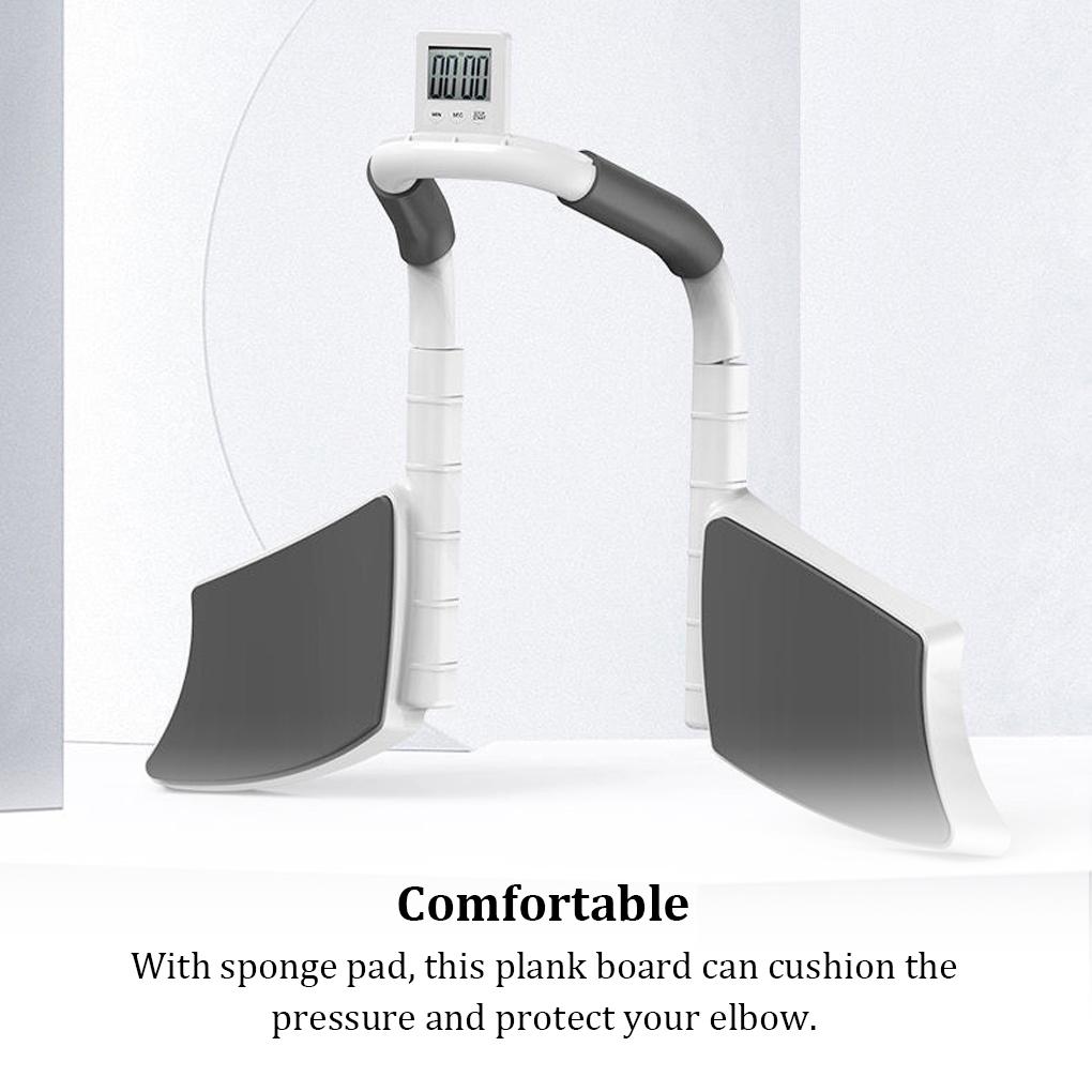 Cronometru LCD Portabil pentru Acasă Antrenor Plank Femei Bărbați Talie Suport pentru Flotări Placă pentru Flotări Echipament de Practică Plăci Asistente