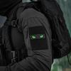 Military Morale Embroidered Patches Cat Eyes Patches Tactical Motorcycle Biker Tags Hook And Loop Badge Emblem For Backpack