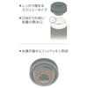 Thermos Water Bottle, Vacuum Insulated Mobile Mug, 600ml, Leaf Green, Few parts and easy to clean, Screw type that closes securely, Packing shape that