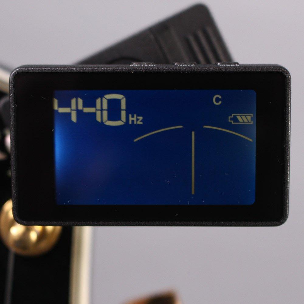 Louis LCT-Z BLK (Black) Clip-on Tuner for Guitar, Bass, and Ukulele (Louis LCTZ)