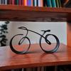 1PC Black Abstract Metal Bicycle Craft Decoration, Metal Bicycle Decoration, Metal Bicycle Handicraft Ornament, Tabletop Ornament