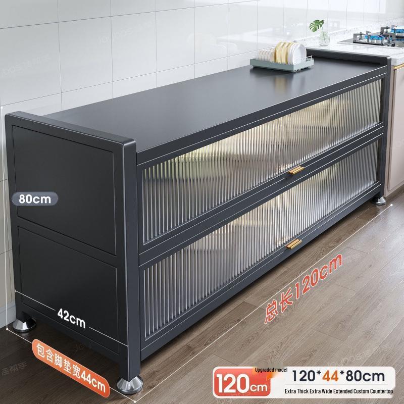 Étagère de Rangement Multifonctionnelle sur Pied et Buffet de Cuisine
