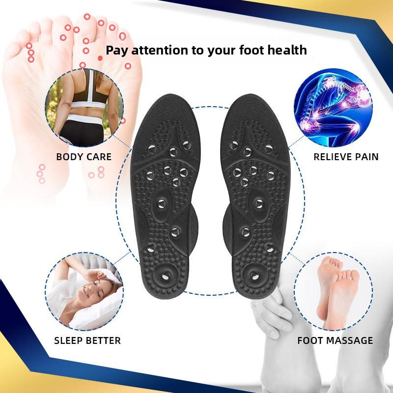 Magnetic Therapy Insole with Cloth Absorbs Sweat and Breathable Magnetic Massage Arch Support Full Pad Magnet Insole