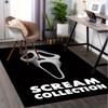 Scream Ghostface Horror Office Carpet Soft Polyester Entrance Carpet Washable Non Slip Machine Washa