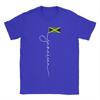 Unisex Jamaica Signature Jamaican Flag TShirts Pure Cotton Clothes Beach Vintage Short Sleeve TShirt Crewneck Novelty Tee Shirt