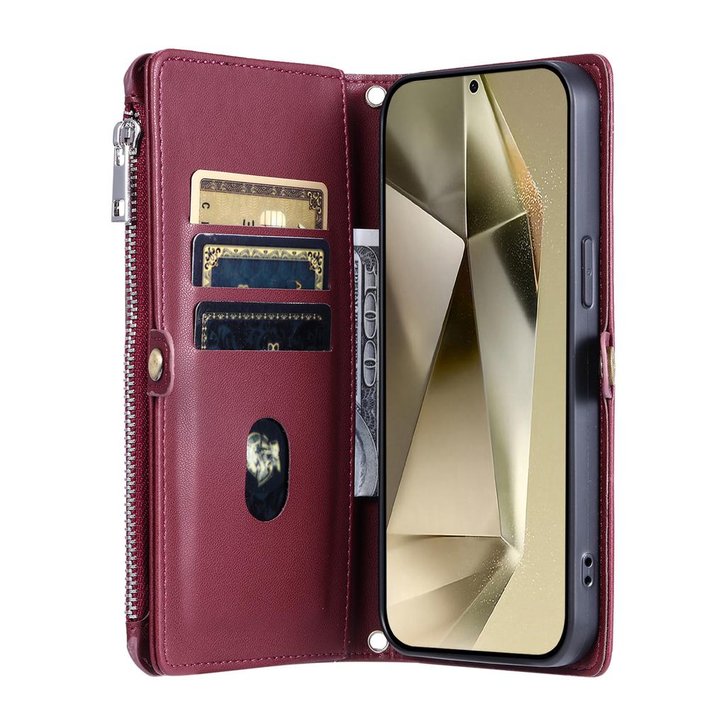 015 Style For Samsung Galaxy A15 5G/A15 4G Zipper Wallet Case Leather Phone Cover