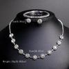 Elegant Rhinestone Tassel Jewelry Set: Necklace, Earrings, Bracelet – Perfect for Bridal or Banquet Wear