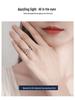 Min Yue S925 Silver Moissanite Open Ring - Exclusive Xiaohongshu Style