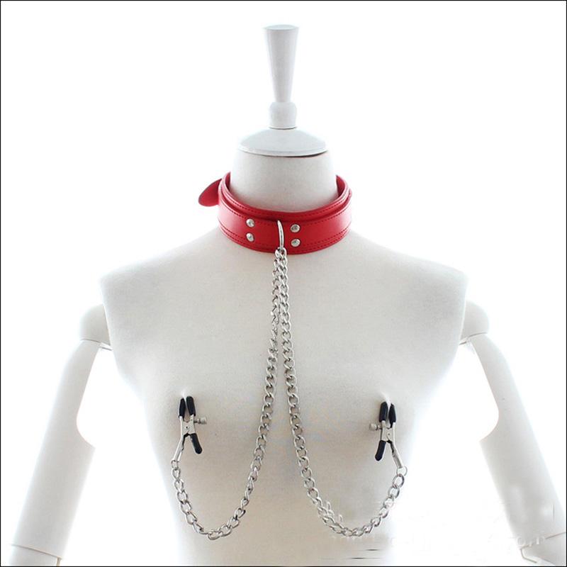Bdsm Bondage Sex Products With Metal Chain for Women Fetish to Breast Labia Clip Stimulation Metal Nipple Clamp