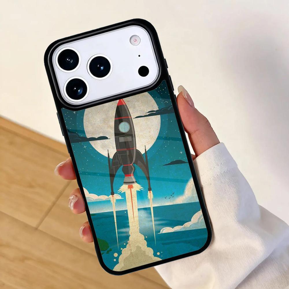 Astronaut Space Alien Mobile Phone Case for IPhone 17 AIR 16pro Max 15 14 13 12 11 Bumper Cover