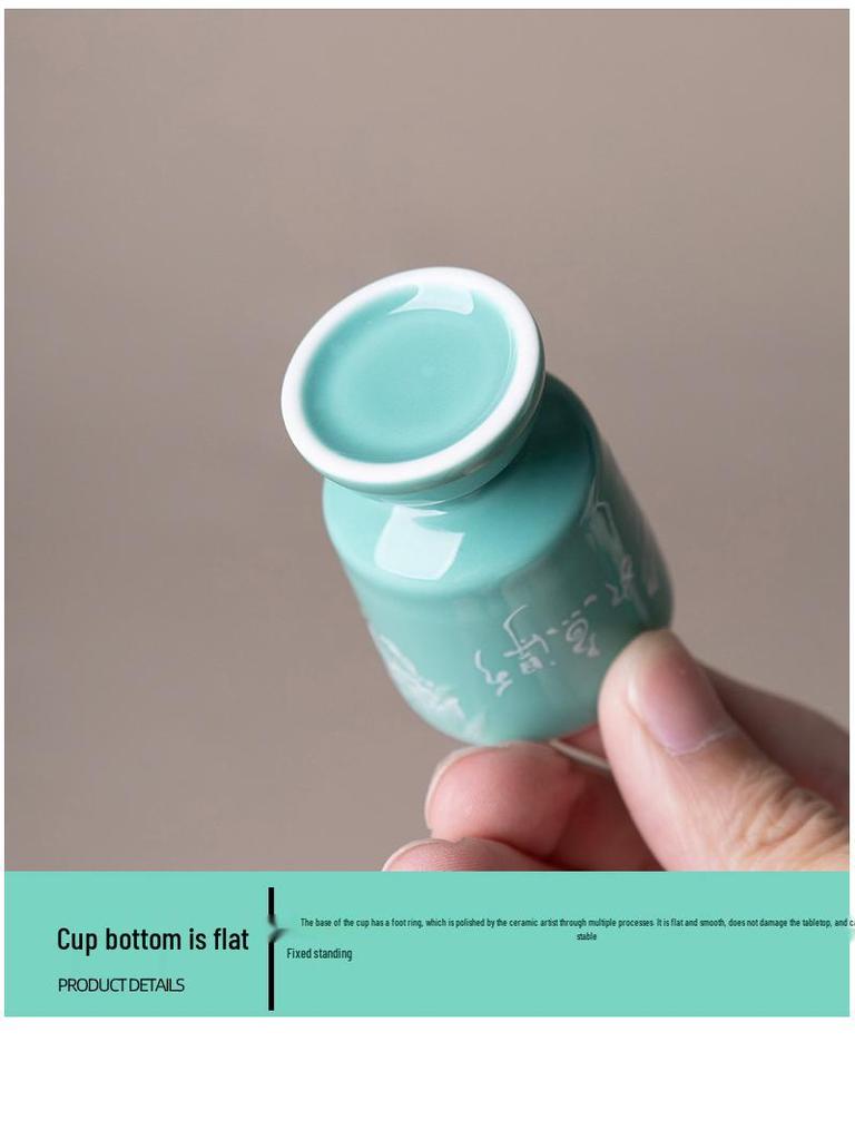 Colorful Glazed Ceramic Baijiu Cups: Creative One-Sip Toast Glasses for Home Use.