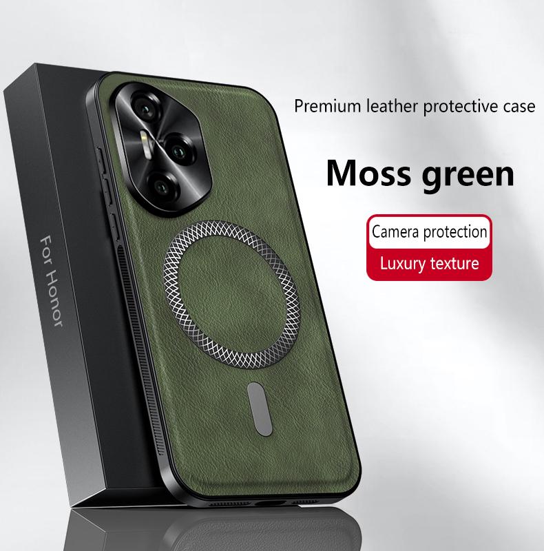 For Honor 300 300 Pro 300 Ultra leather full-cover magnetic waterproof shockproof fingerprint phone case