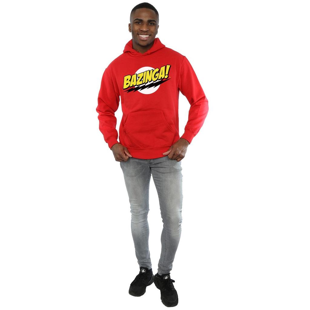 The Big Bang Theory Mens Sheldon Bazinga Hoodie