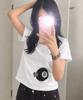 Loginaenloji 8-Ball Check Heart Point T-Shirt White