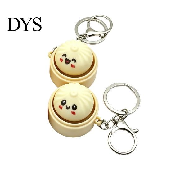 Cartoon Keychain 1/2Pcs Pendant, Silicone Stress Relief Toy with Bright Light, Gift Steamer Design Portable Vent for Kids Adults Fidget