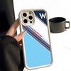 Martini Racing Horizontal Stripe Phone Case Simple Solid Color Matte Silicone For IPhone 16 15 14 13 12 11 Pro Max Plus Lens Fu