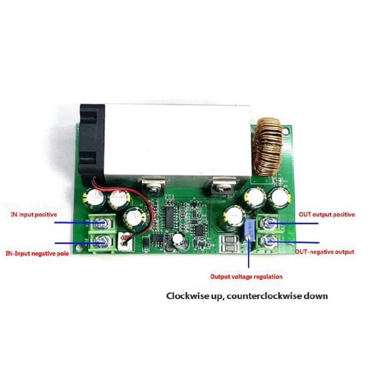 Hochstrom 25A 600W DCDC Abwärtswandler Spannungsreglermodul 12-75V auf 2,5-50V für Elektronikprojekte