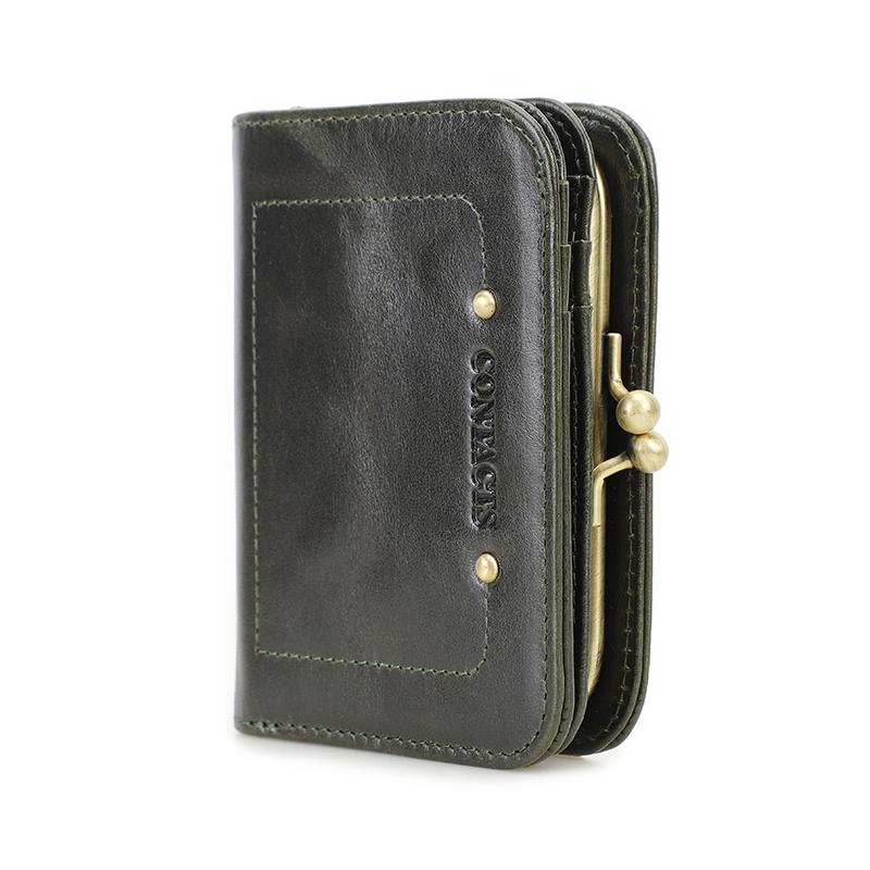 Contact's Neue FRID Echtes Leder frauen Brieftasche männer Kurze Leder Brieftasche Münze Tasche Weibliche Sommer Schlanke Tasche Geldbörsen Für Frauen