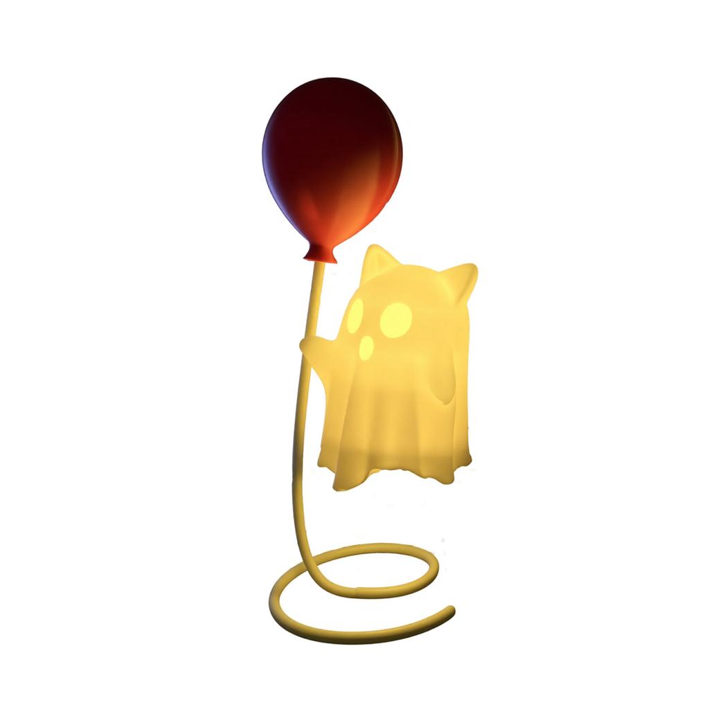 Halloween Ghost Party Decoration with Balloon Stand Indoor Tabletop Ornament for Seasonal Holiday Display and Festive Home Decor