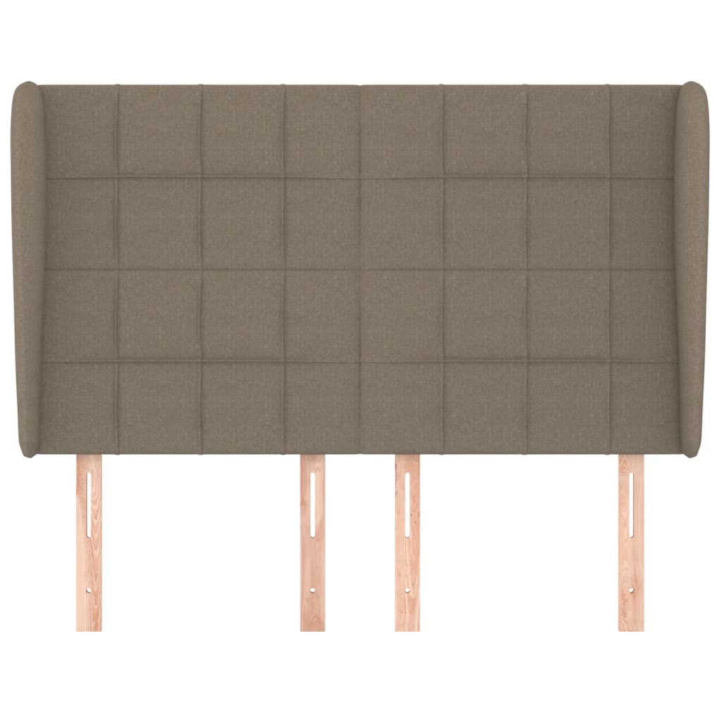 Vidaxl Ohrensessel-Kopfteil, Taupe, 147X23X118/128 Cm, Stoff