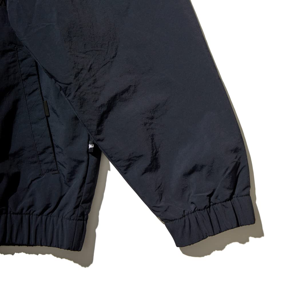 SPALDING Basketball Courtside Fabric Jacket, SMJ22140, Black, Size Small