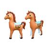 Standing Horse Shape Aluminum Foil Balloon 133x148cm For First Birthday Celebration Anniversary Photography Decoration