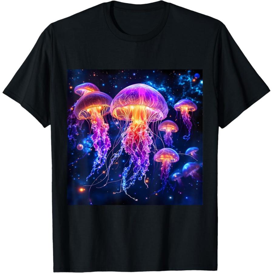 

Фантастическая яркая футболка «Подводный мир» XXXXXL чёрный