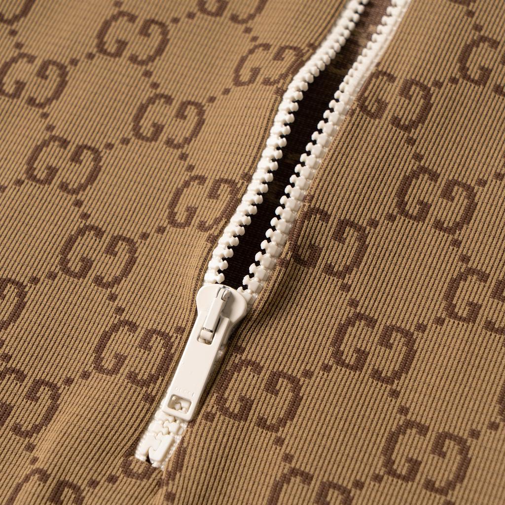 GUCCI Gg Jersey Jacquard Dress 'Beige/Ebony' 715525-XJETY-9742