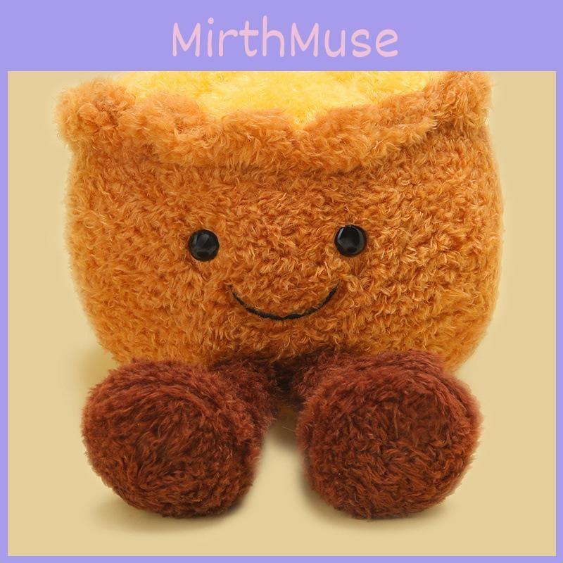 Egg Hamburger Toast Tart Plush Toy Soft Stuffed Doll Desk Decor Creative Gift