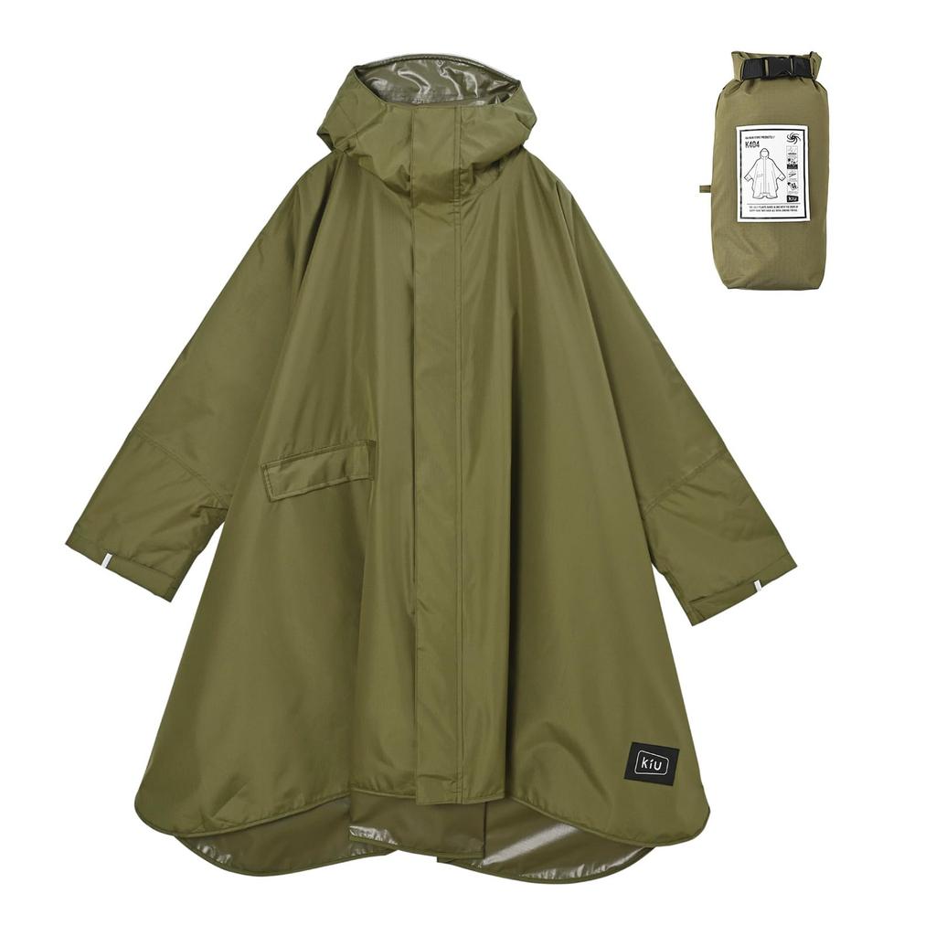 Kiu Standard Rain Poncho 2ND and for Heavy and Rainy Raincoat with Storage and Stylish and Perfect for Outdoor and Unisex for Men and - Waterproof,