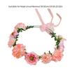 Flower Headbands Floral Garlands Crown Hair Wreath Bright Color Crown Wedding