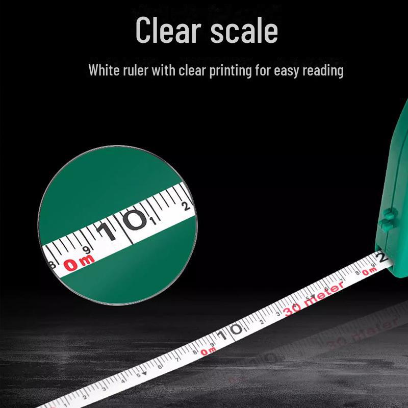 Shida High-Precision Long Steel Tape Measure - 20m/30m/50m Soft Construction Ruler, Models 91351B/91353B