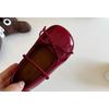 Girls Korean Style Bow Decorated Princess Leather Shoes