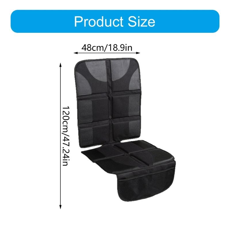 Heavy Duty Car Seat Protectors With Thick Padding Waterproof 600D Oxford Fabric Nonslip Back Mesh Storage Pockets For Ch